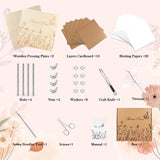 GOLDGE Extra Large 11”x11” Flower Press - 10-Layer Wooden Press for DIY Flower Preservation with Storage Bag, Adult Craft Kit GOLDGE