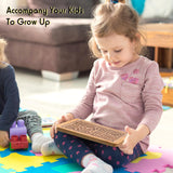 Syhood 2 Pack Wooden Labyrinth Game Marble Maze with Steel Marble, Brain Puzzle Logic Toy Rectangular Challenging Labyrinth Board Game for Education and Fun Adults, Teenagers, Boys and Girls Syhood