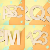 12 Inch Wooden Letter I, 1/4 Inch Thick Large Unfinished Wood Letter for DIY Crafts Home Wall Decor TDOCK