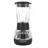 BLACK+DECKER BL1400DG-P Quiet Stainless Steel Blender with Cyclone Glass Cup BLACK+DECKER