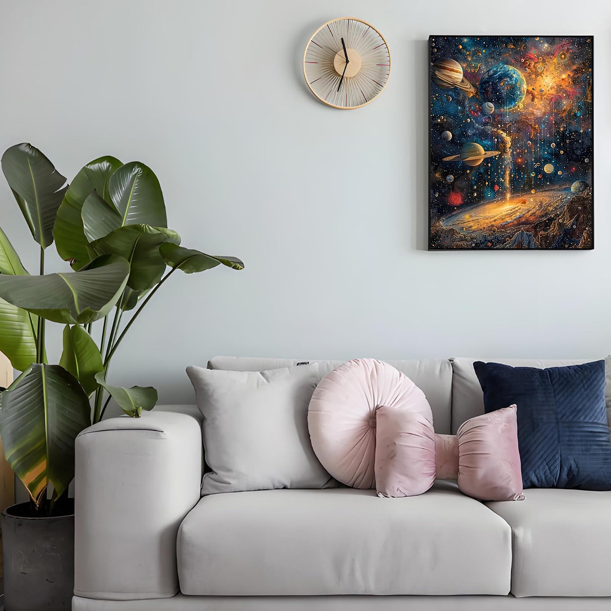 Diamond Painting Kits for Adults, Planets Diamond Art Kit for Adults Beginner, DIY Full Drill Space Universe Diamond Dots Paintings with Gem Art and Crafts for Adult Home Decor 11.8x15.7 in Shouruihua