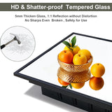 KIMREAL Recessed Medicine Cabinets with Mirror, Black Bathroom Mirror with Storage, Rectangle Medicine Cabinet Vanity Mirrors, Antirust Metal Framed Wall Mirror Recessed or Surface Mount, 16x24 Inch KIMREAL