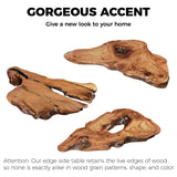 Nalvyue Natural Wood Coffee Table, Live Edge Coffee Table for Living Room, Unique Desktop Nalvyue