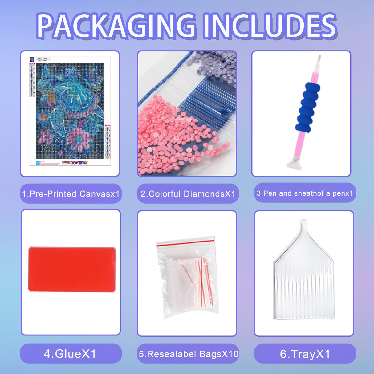 Ycydilirab Sea Turtle 5D Diamond Art for Adults-Diamond Painting for Adults,Sea Turtle Gem Art for Adult Perfect for Relaxation and Home Wall Decor 12x16inch Ycydilirab