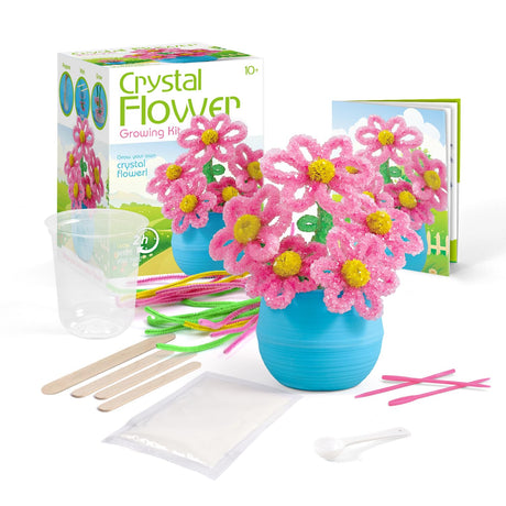 Crystal Flower Growing Kit - Crafts for Girls Ages 6-8 - Create Flowers Crystals Science Experiment Kit - STEM Educational Toys Gifts for 6+ Eggbox