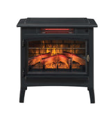 duraflame Freestanding Electric Fireplace Stove Heater with 3D Flame Effect for 1,000 Sq. Ft. Room, Black Duraflame