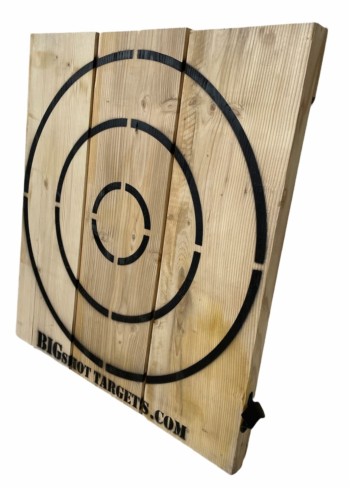 Wooden Throwing Target with Bottle Opener for Knives, Stars and Light Duty Axes BIGSHOT