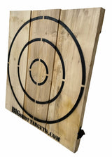Wooden Throwing Target with Bottle Opener for Knives, Stars and Light Duty Axes BIGSHOT