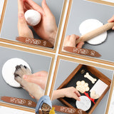 Chunful Pet Memorial Gift Dog Shadow Box Picture Frame with Clay Pet Paw Heart Glass Bottle Wooden Decorations Kit Keepsake Gift for Loss of Dog Death Sympathy Remembrance Display Case(Brown) Chunful