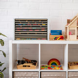 Sintuff Puzzle Holder Rack Wooden Jigsaw Organizer Layered Puzzle Storage Box Shelf Storage Case Holds 12 Puzzles for Craft Collection Lovers Accessories Sintuff