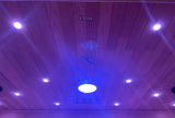 SteamSpa Home Sauna Room for 3 Person Hemlock Wooden Indoor Sauna Spa - Bluetooth Speaker, FM, Oxygen bar, Heating Plate, Three Colors Lanterns, Touch Control Panel Temperature SteamSpa