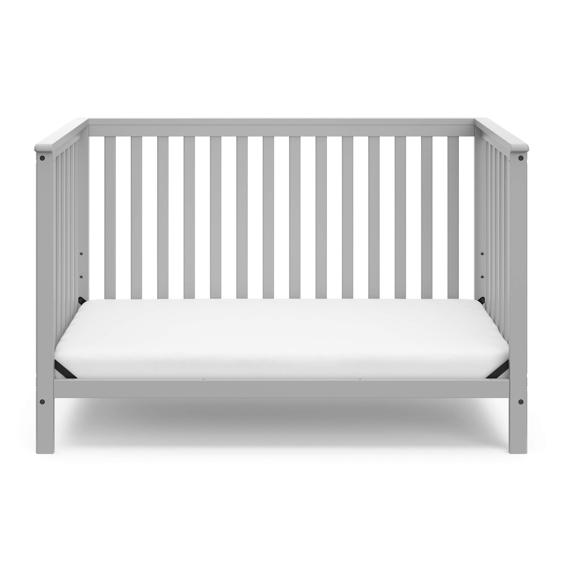 Storkcraft Hillcrest 4-in-1 Convertible Crib (Natural) - Converts to Daybed, Toddler Bed, and Full-Size Bed, Fits Standard Full-Size Crib Mattress, Adjustable Mattress Support Base - WoodArtSupply