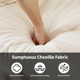 84" Loveseat Sofa, Modern Couches for Living Room,Double-Layer Cushion Cloud Couch with Deep Seat,Super Comfy Chenille Sofas,Sturdy Frame, Easy Assembly for Bedroom, Apartment, Office, Beige Opiesit