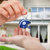 YHNTGB 20 Set Sublimation keychain blanks bulk Heat transfer keychains Double sided key chains with key ring Helmet sublimation key chains for Graduation Day Present Craft Making DIY Decoration YHNTGB