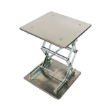 TEXALAN(R) 12" x 12" Lab Scissor Jack Lift Table SS304 Max. Height of 18" 55LBS Load TEXALAN