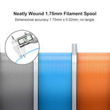 NextShapes Standard PLA 1.75mm with Reusable Spool Set, Detachable & Easy to Use, Neatly Wound & High Speed 3D Printing Filament for Most FDM 3D Printers (Dark Grey, 1000g) NextShapes
