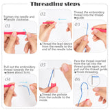 JSRQT Punch Needle Embroidery Starter Kits,Rug Hooking Kit for Kids and Adults Beginners,Handcraft Punch Needle Kits with Embroidery Hoops,Flowers and Plants Pattern JSRQT