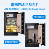 Tenamic Deluxe Biometric Fingerprint Safe Box Smart Touch Screen Fireproof Safe for Home Office Hotel 3.83 Cubic Tenamic