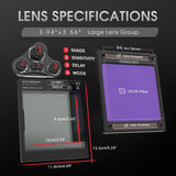 YESWELDER Large Viewing Screen 3.93"X3.66" True Color Solar Power Auto Darkening Welding Helmet, 4 Arc Sensor Wide Shade 4/5-9/9-13 for TIG MIG Arc Weld Grinding Welder Mask LYG-M800H YESWELDER