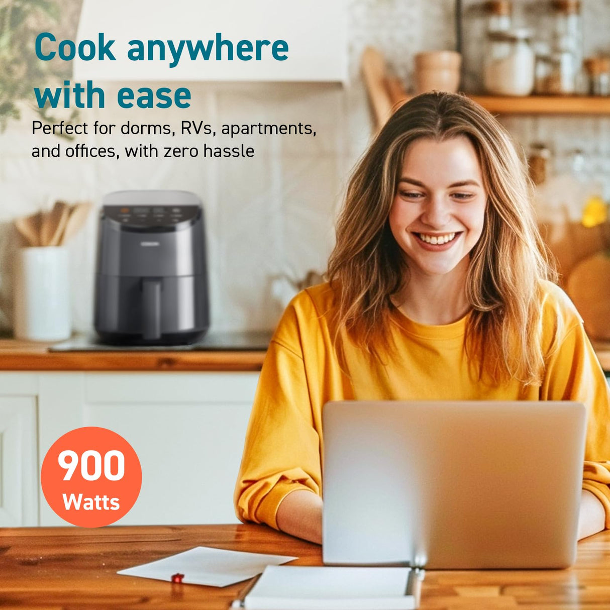 COSORI 2.1-Quart Air Fryer, Small 4-in-1 Air Fryer Ideal for Simple Meals and Snack, Easy to Leftover Food to Crispy, Up to 97% Less Oil, 30 In-App Recipes, Nonstick & Dishwasher-Safe Basket COSORI