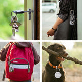 Joiit 20 Pcs Sublimation Blank Keychains Bulk, PU Leather White Keyrings Heat Transfer Ornament Pendants for Man Women (Rectangle_1) Joiit