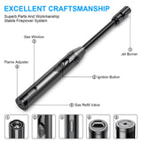 TOPKAY Torch Lighter Refillable Butane Lighter Long Flexible Neck Multipurpose Lighter for Candles Grill BBQ Fireplaces Kitchen Camping (No Prefilled) TOPKAY