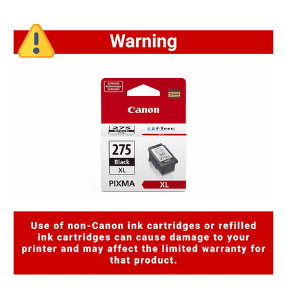 Canon PG-275 XL Genuine Black Ink Cartridge, Compatible with TS3520/3522, TR4720/4722, TS3720/3722