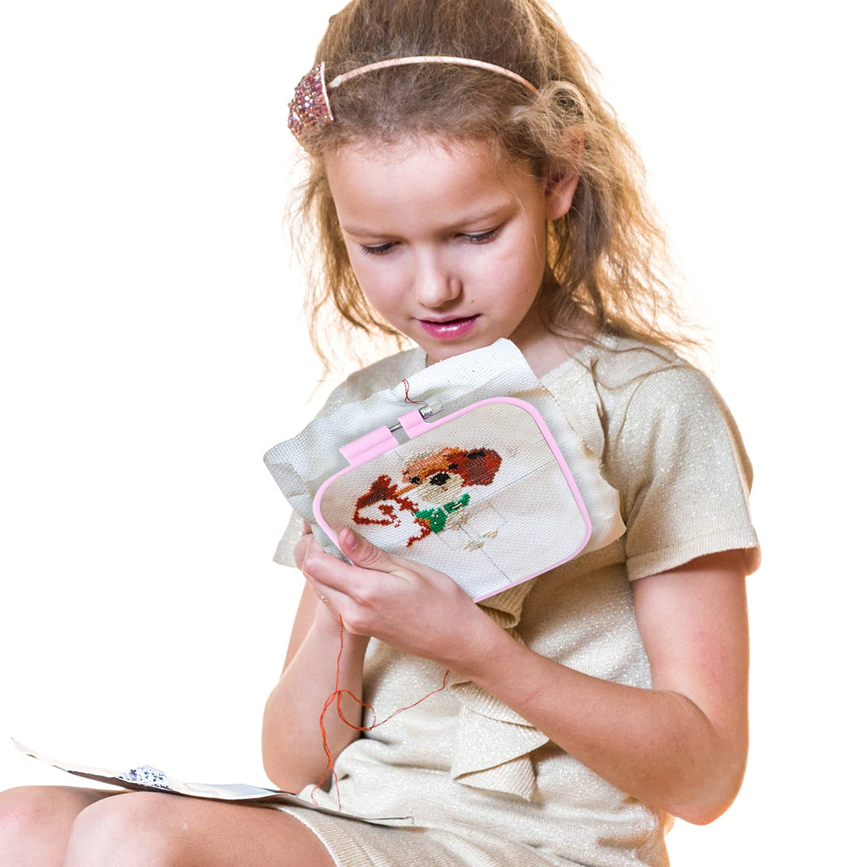 ZOCONE 4 Pcs 4 Size Square Embroidery Hoops, ABS Plastic Embroidery Hoops Cross Stitch Hoops Embroidery Frames for Sewing, Needlework, Embroidery Projects (Size-3", 4.3", 6.5", 8.7") ZOCONE