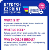 Brother MFC-J1012DW Wireless Colour Inkjet All-in-One Printer with Mobile Device and Duplex Printing, for Home Office and Personal Use, Refresh Subscription Ready Brother