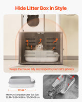 VEVOR Large Cat Tree with Litter Box Enclosure, 72.83 inches Tall, 2-in-1 Cat Tower, Multi-Level Cat Condo Furniture with Sisal Scratching Posts, Perches, Hammock, Big Kittens House for Indoor Cats VEVOR