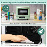 OFFNOVA Sublimation Oven Machine, 20L 110V 1250W Convection Oven for Sublimation Blanks Mugs Tumblers Cups Water Bottles Bulk Printing, with Oven Glove and Shrink Wrap OFFNOVA