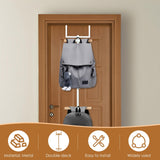 XYDHQS Backpack Over The Door Hanger for Closet or Bedroom, Schoolbag Metal Storage Rack, 2 Tiered Home Tower Backpack Hanger, Easy Installation Over The Door Hook Schoolbag Organizer. XYDHQS