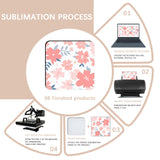 50 PCS Sublimation Coasters Blanks Bulk, 4x4 Inch Square Blank Cup Mat Rubber for Sublimation Transfer Heat Press Printing DIY Crafts ORJ