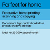 HP ENVY Inspire 7955e Wireless Color Inkjet Printer, Print, scan, copy, Easy setup, Mobile printing, Best-for home, Instant Ink with HP+,White HP