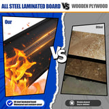 LLIIFFEE Garage Shelving,5 Tier Metal Shelving Unit,Adjustable Storage Shelves Rack,3500LBS Heavy Duty Garage Shelves,Office,Warehouse,Basement,Black (72''H x 59.1''W x 19.7''D) LLIIFFEE