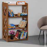 YCICI 4-Tier Modern Wooden Bookshelf - Stylish Freestanding Storage for Small Spaces YCICI