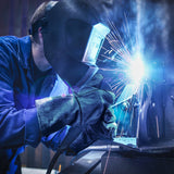 932℉ Grill BBQ Gloves 16-inch Heat Resistant Leather Forge Welding Glove with Flame Retardant Long Sleeve and Insulated Lining for Men and Women Black-Gray OZERO