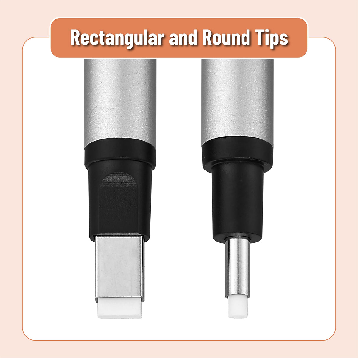 Mr. Pen- Pen Style Eraser, 2 Pack, Square & Round Tip, Eraser Pen Eraser, Pencil Erasers, Eraser Pencil, Back to School Supplies Mr. Pen