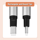 Mr. Pen- Pen Style Eraser, 2 Pack, Square & Round Tip, Eraser Pen Eraser, Pencil Erasers, Eraser Pencil, Back to School Supplies Mr. Pen