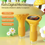 WINWEND Kids Microscope Pocket Microscope -1000X Portable Microscope for Kid | Photo and Video Mini Microscopes | 2'' Digital Little Scientist Microscopes for 3-10 Age Years Old Boys Girls Toys Gifts WINWEND