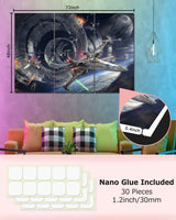 EVENRISING Art Acoustic Panels, 72"x48"x0.4" Sound Absorbing Panels,Better Sound Panels than Soundproof Foam,Premium Soundproof Wall Panels for Recording Studio, Star Wars EVENRISING