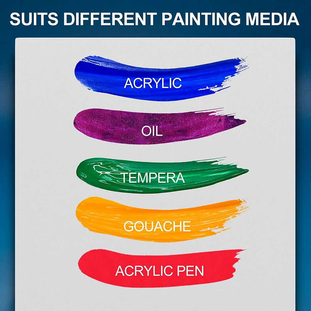 Artkey Canvases for Painting 8x10 Inch 12-Pack, 10 oz Primed 100% Cotton White Blank Canvas Boards for Painting, Art Supplies Paint Canvas Panels for Acrylic Oil Watercolor Tempera Paints Artkey