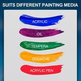 Artkey Canvases for Painting 8x10 Inch 12-Pack, 10 oz Primed 100% Cotton White Blank Canvas Boards for Painting, Art Supplies Paint Canvas Panels for Acrylic Oil Watercolor Tempera Paints Artkey