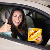 Framendino, 10 Pack Sublimation Blanks Suction Cup Car Window Sign Heat Transfer Metal Signs for DIY Craft Framendino