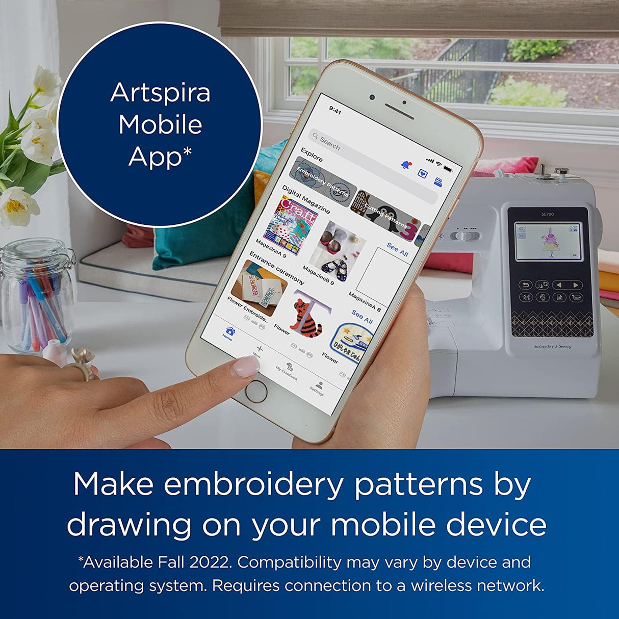 Brother SE700 Embroidery & Sewing Machine with Starter Bundle Brother