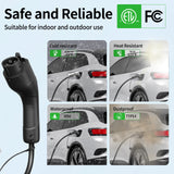 Level 1 EV Charger with APP, 16A 110V-240V NEMA 6-20 & NEMA 5-15 Plug Level 1/2 EV Charger, 25FT Cable J1772 Charger, Portable EV Charger, Electric Vehicle Charging Equipment, ETL FCC Certified Romaa