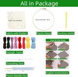 Punch Needle Kit for Beginners – Calf Punch Stitching Kit for Adults, DIY Needle Punch Kits for Art Crafts, Ideal for All Ages, Perfect for Festival Decorations & Gifts Generic