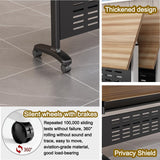 Folding Conference 1/2/4/6/8 Pack Table On Wheels Conference Room Table Flip Top Mobile Office Training Room Lockable Mobile Foldable Meeting Table Seminar Table for Home Office(8pack,47x20x30in) ZSPINJIA