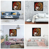 JFYHAB Tiger Diamond Painting Kits-Taichi Tiger Diamond Painting Kits for Adults,5D DIY Full Drill Dragon Diamond Art for Home Wall Decor 12x12inch JFYHAB