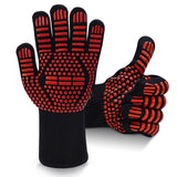 BBQ Gloves, Dakiwin Heat Resistant BBQ Gloves(1472°F), Silicone Non-Slip Oven Gloves, Grill Gloves Heat Proof for Men/Women, Oven Gloves with Fingers for Kitchen Cooking,Grilling Dakiwin